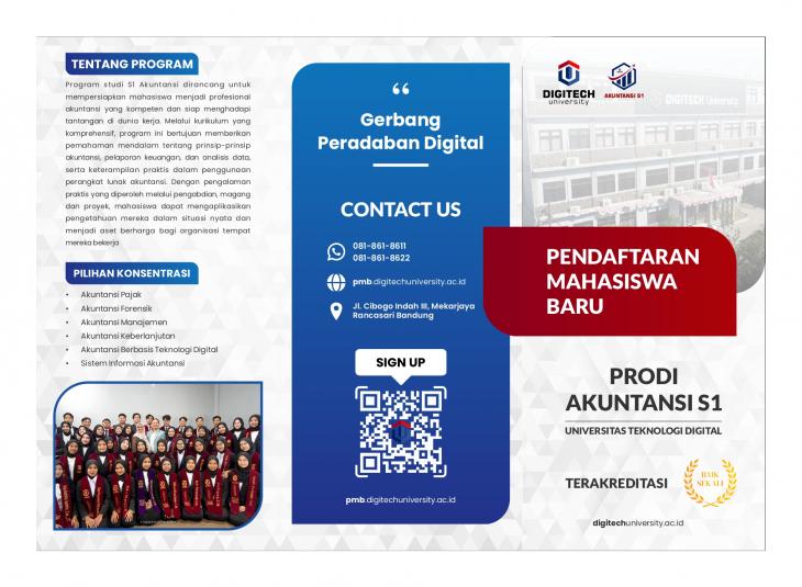 Buka Pendaftaran Mahasiswa Baru untuk Program Studi S1 Akuntansi Berbasis Teknologi Digital