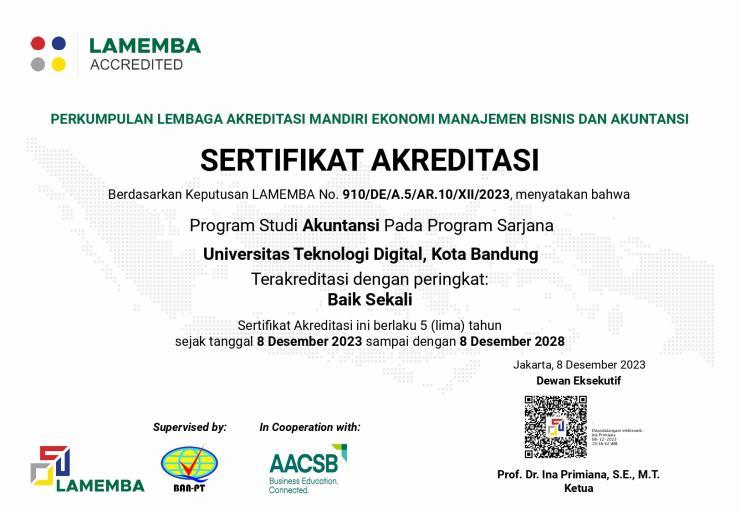 Sertifikat Akreditasi Prodi Akuntansi